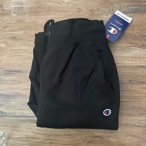 Black champion jogger sweatpants